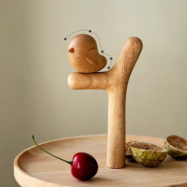 Adorable Bird Double-Layer Fruit Tray - Wood - Stylishly Elegant - Snack  Display Stand - ApolloBox