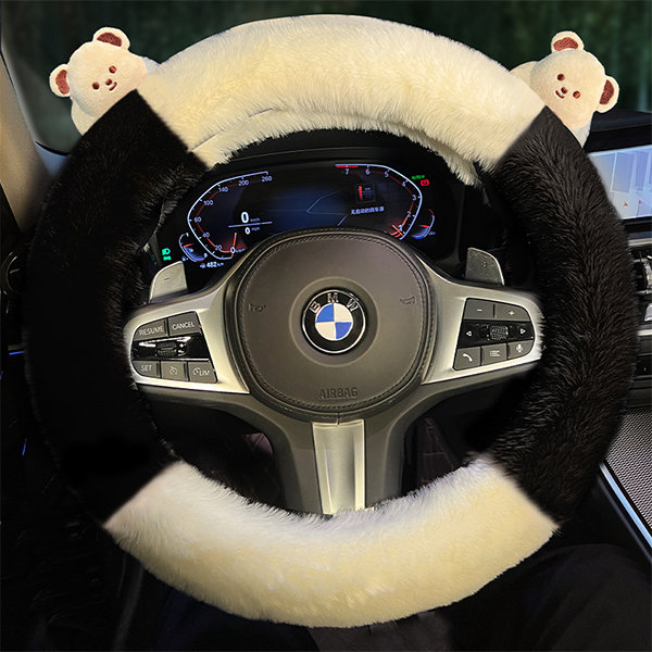Plush Steering Wheel Cover