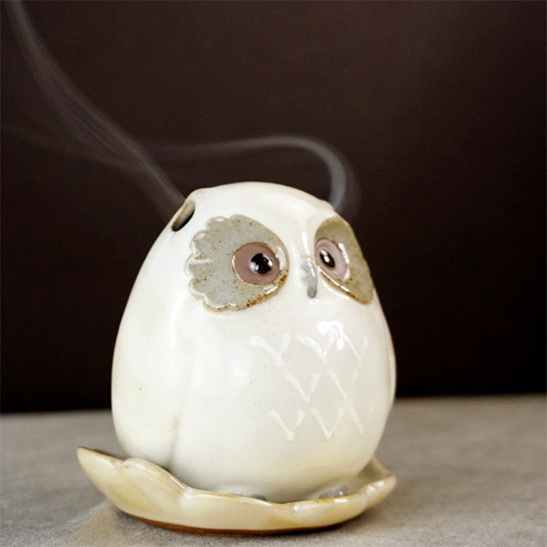 Whimsical Owl Incense Burner - Ceramic - Discover The Charming Allure