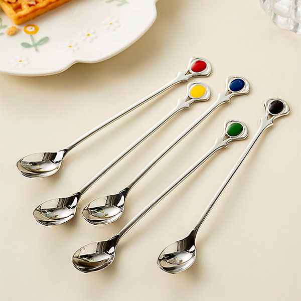 304 Stainless Steel European Style Coffee Cup With Coffee Spoon