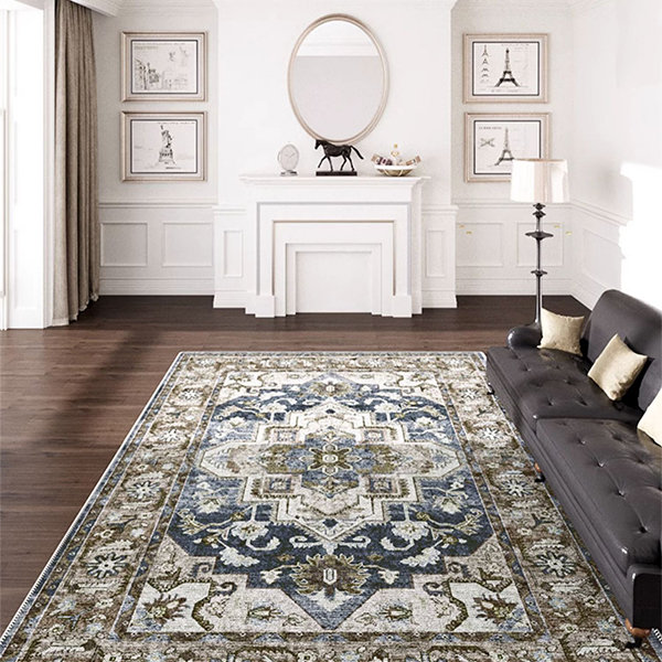 Handwoven Round Color Gradient Rug - Delicately Soft - Artistic Touch from  Apollo Box