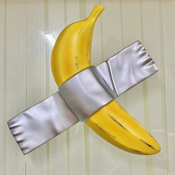 Banana Humor Sculpture - Modern Art - Whimsical Decor