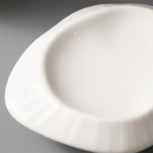 White ceramic clearance plates