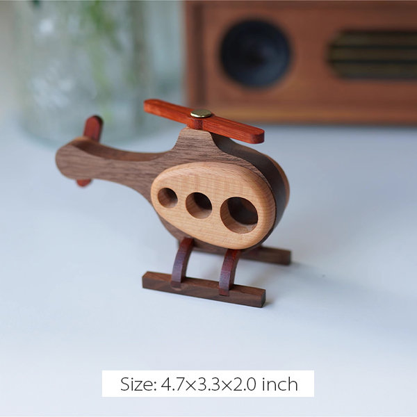 Airplane Wooden Ornament - Creative - Wooden Decor - ApolloBox