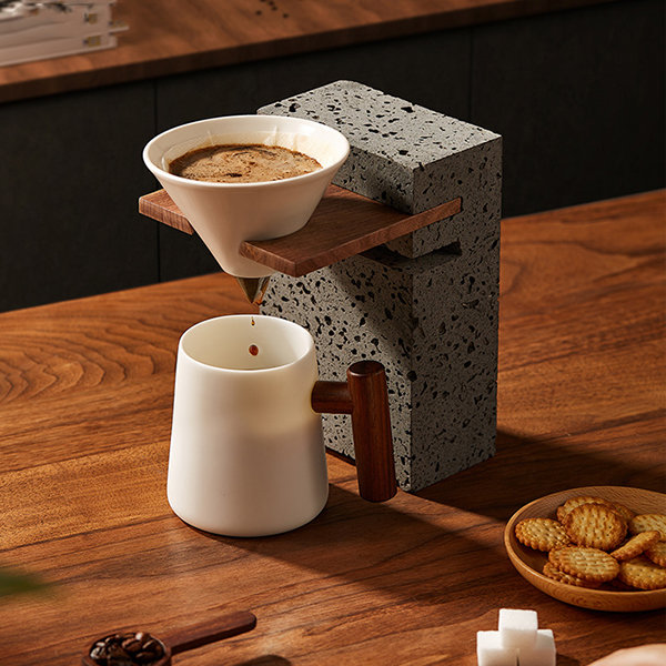 Artisan Coffee Drip Stand Set - Minimalist Design - Handcrafted Brew