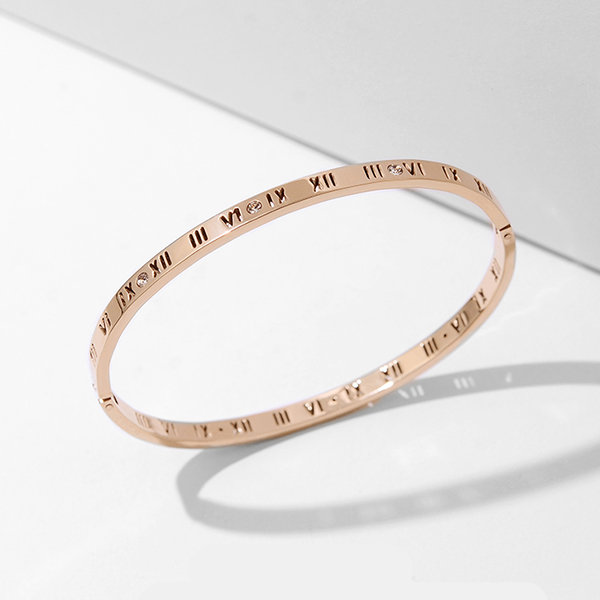 Rose Gold Bar Bracelet | The Silver Store