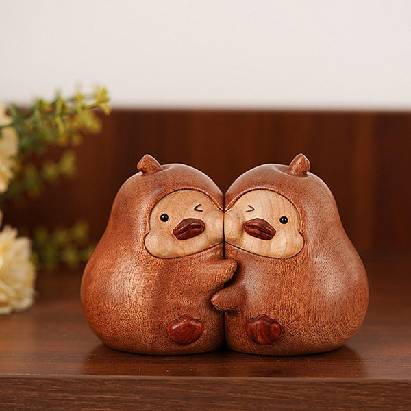 &apos;Forever Together&apos; Pear-Shaped Duck Bookends - Heartwarming Decor
