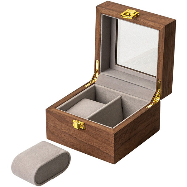 Modern Watch Box Organizer - Solid Cedar Wood