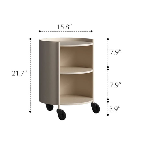 Mobile Sofa Side Table - Versatile Rolling Cart - Contemporary
