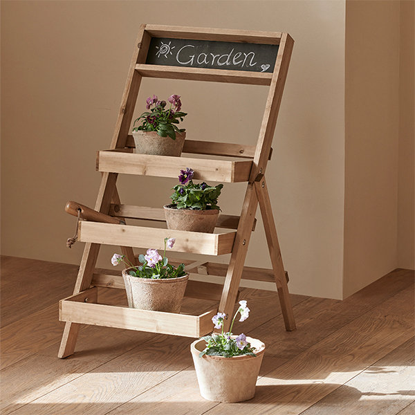 Wood Pedestal Stand Planter Risers Display Household Flower Pot Base Rustic  Wooden Stands Bowl