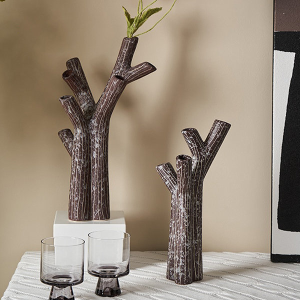 Ceramic Branch Vase - Nature-Inspired Design - Artistic Flora Display