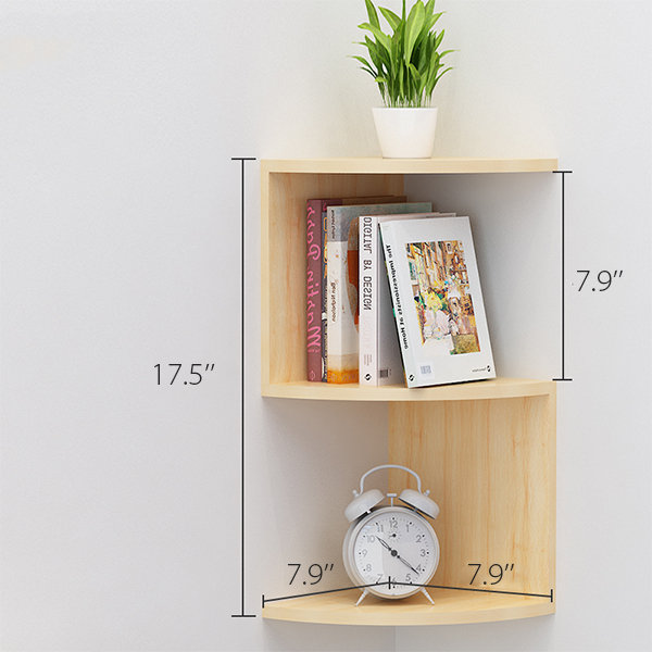 Small wooden deals corner shelf