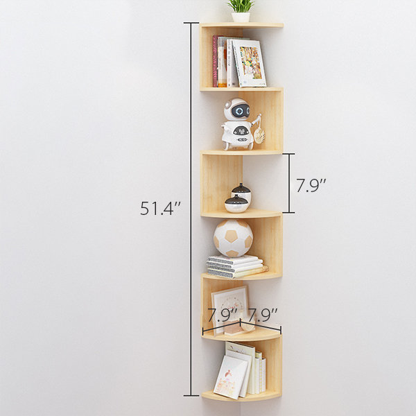 Floating deals corner cabinet