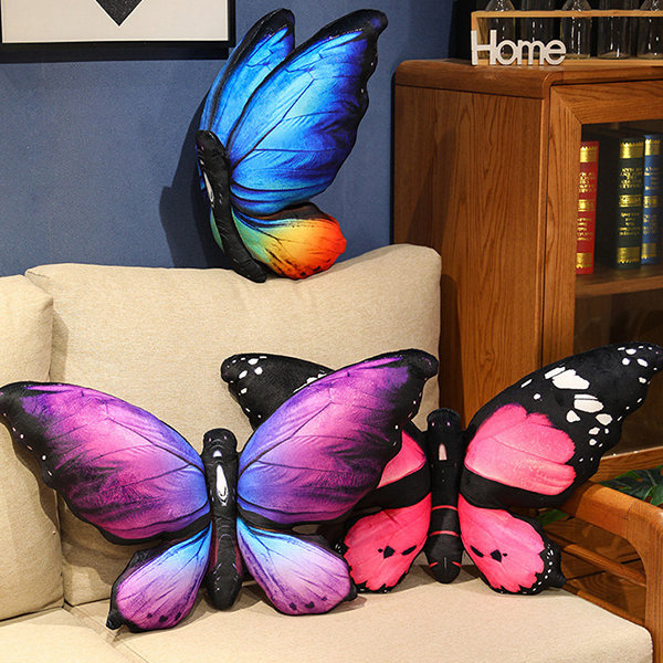 Simulated Butterfly Throw Pillow - Plush Toy - Soft And Comfortable