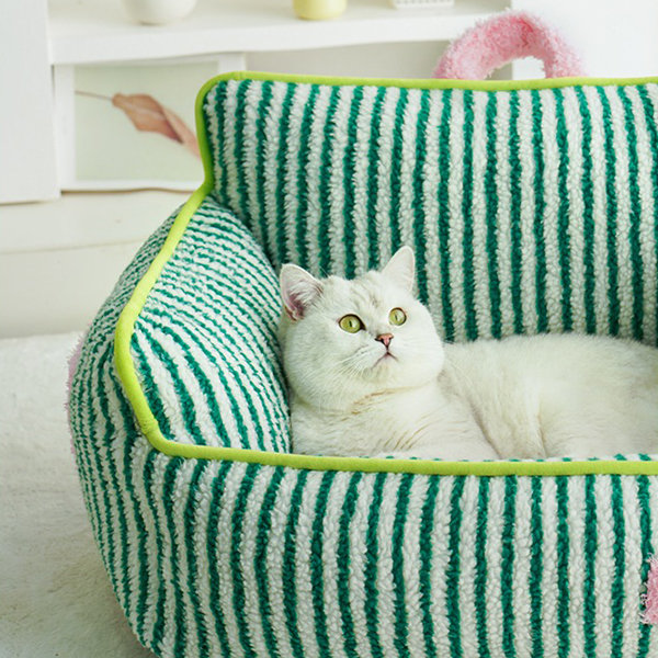 Striped Sofa Cat Nest - Washable - All-Season from Apollo Box