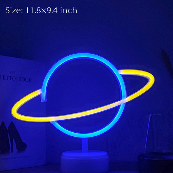 LED Planet Neon Light - Energetically Minimalist - Bursting with ...