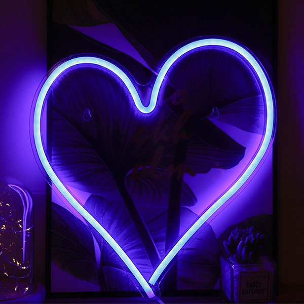 LED Heart Neon Light - Simply Stylish - Bursting with Creativity - ApolloBox