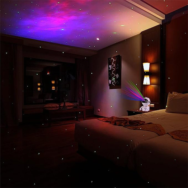 Astronaut Galaxy Projector - Star Projector Night Light - Nebula Projection  Lamp With Remote - ApolloBox