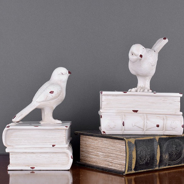 Vintage Bird Bookends - Charming Decor - Literary Elegance - ApolloBox