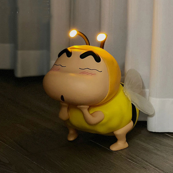 Illuminated Bee Crayon Shin-chan Night Light - Adorable Glow - Fun Bedtime Companion