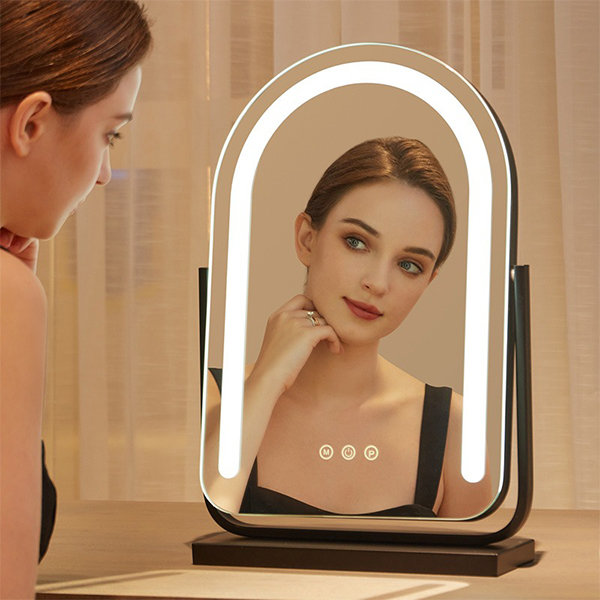 U-Shaped LED Makeup Mirror - Flawless Lighting - Enhances Beauty Routine