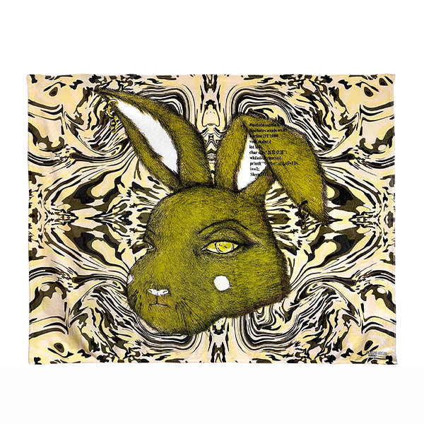 Enchanting Lucky Rabbit Double-sided Fleece Sofa Blanket - Adorable Design - Soft And Warm