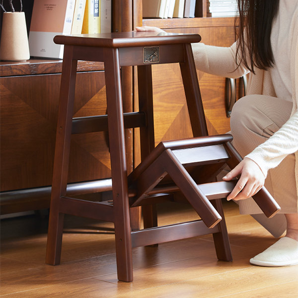 Solid Wood Household Step Chair- Minimalist Colors - Classical Design from  Apollo Box