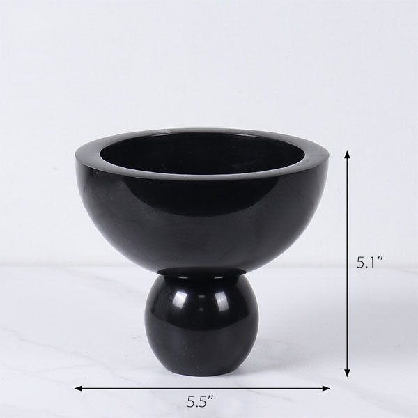 Elegant Embossed Fruit Bowl - Ceramic - White - Butterfly Design