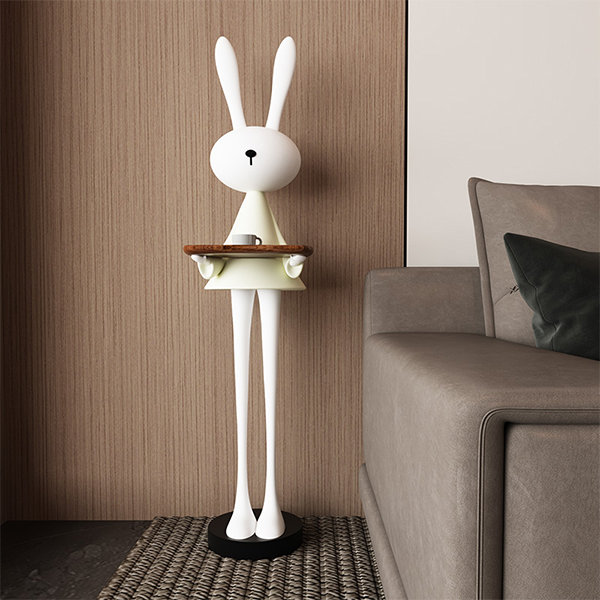 Luminous Rabbit Side Table - Whimsical Lighting - Playful Decor