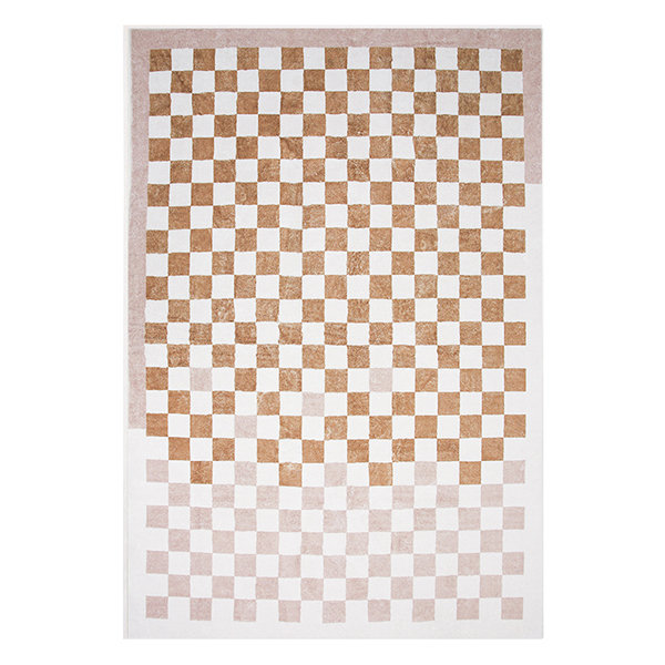 Checkerboard Pattern Rug - Classic Flooring Choice - Blue - Green ...