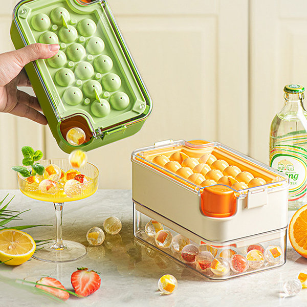 One-Click Ice Cube Tray - Effortless Release - Modern Convenience
