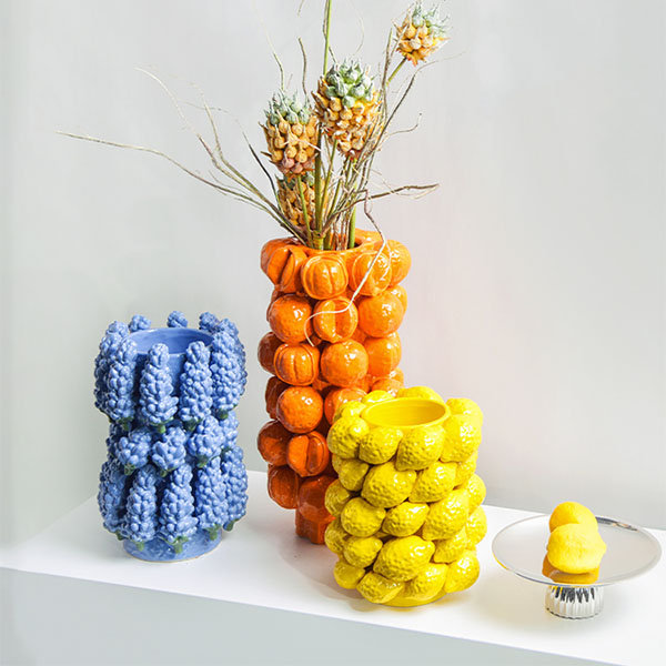Ceramic Fruit Vase - Fresh Design - Whimsical Decor
