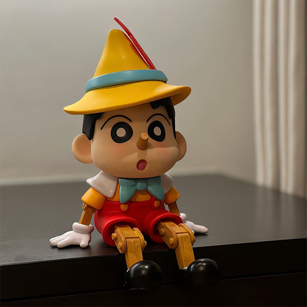 Pinocchio Crayon Shin-chan Figurine - Playful Decor - Collectible Item